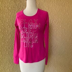 Gap Fit Long Sleeve‎ Pink with Silver L